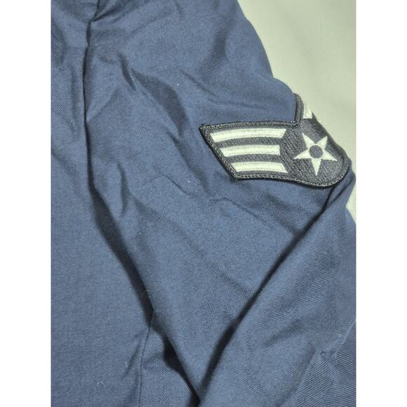 USAF Air Force Enlisted Service Coat Blazer Men Size 40 XL Blue 3 Button - Picture 4 of 7